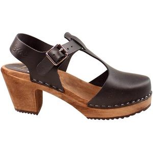 Lotta from Stockholm Swedish Highland T – Bar Clogs Size 38.